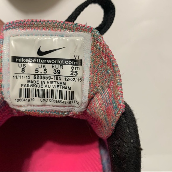 Nike Flyknit Max Fitsole 2 Blue Pink Black 620659-104 Women’s Size 8 US - Picture 7 of 10